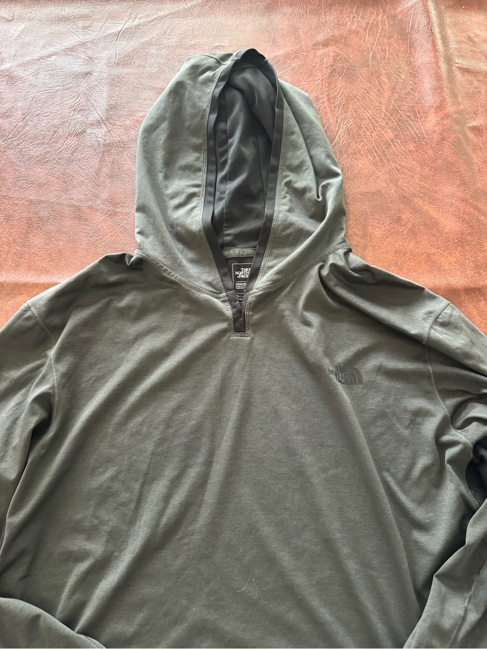 The North Face Men's Charcoal Raised Logo Crew Sweatshirt